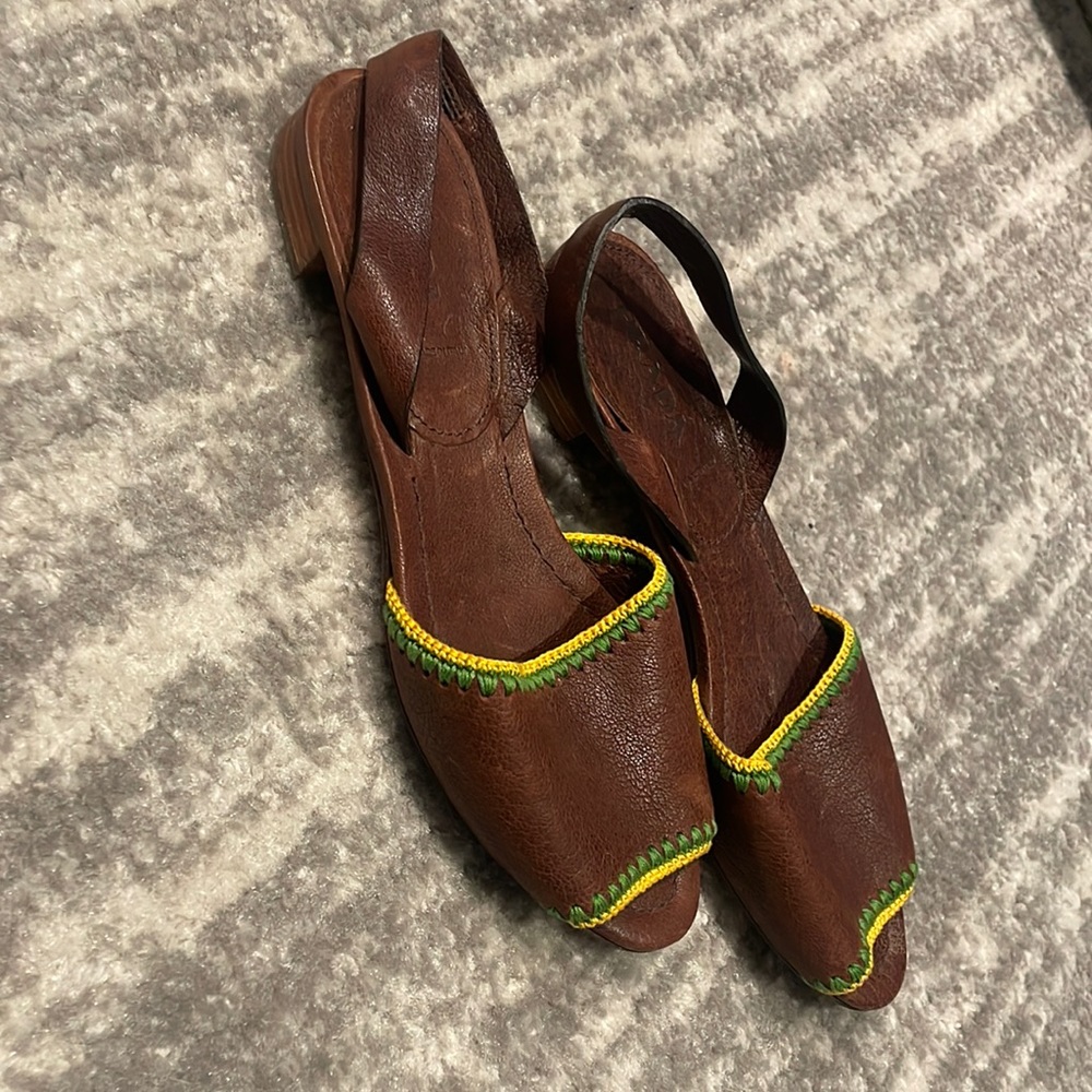 Vintage Prada leather sandal